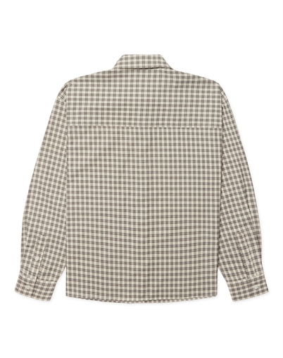 Woodbird - WBLing Embrodery Check Skjorte - Off White 